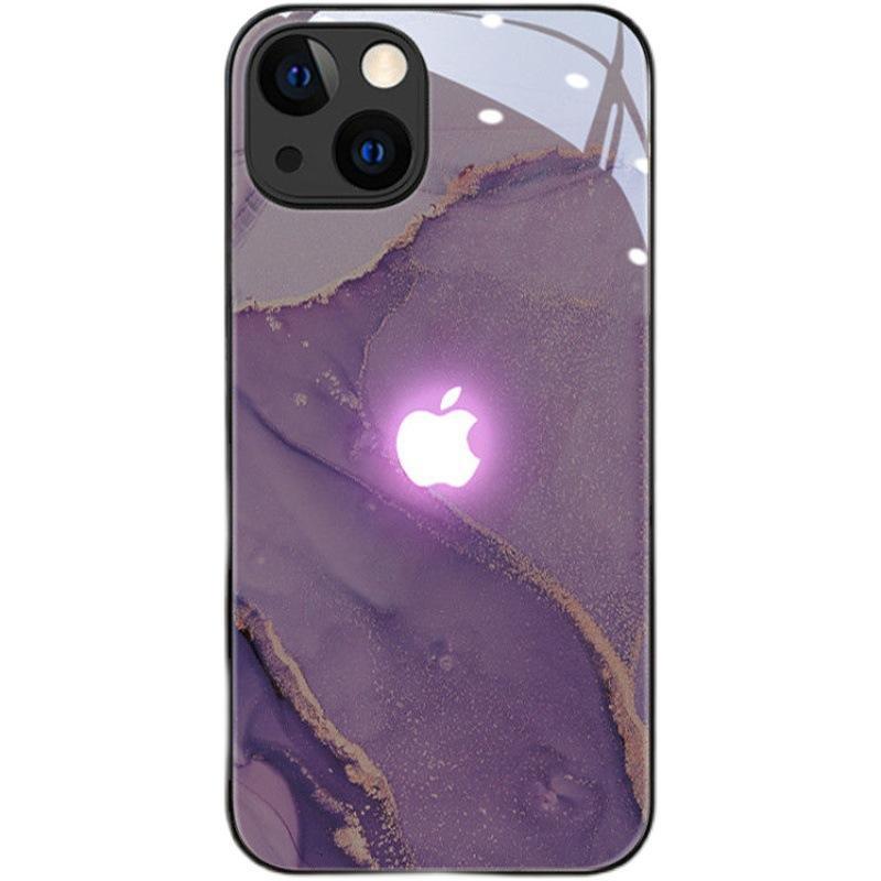 Marble Glass Call Flash Phone Case